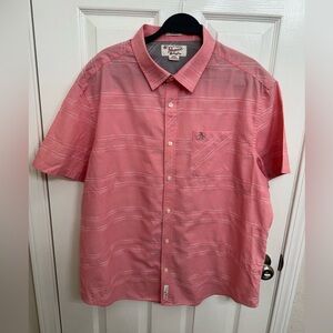 Original Penguin Pink Short Sleeve Casual Button Down Shirt